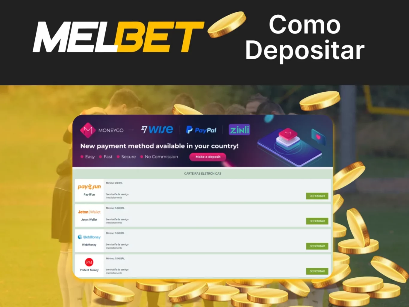 Ganhe dinheiro com Melbet código promocional sem depósito